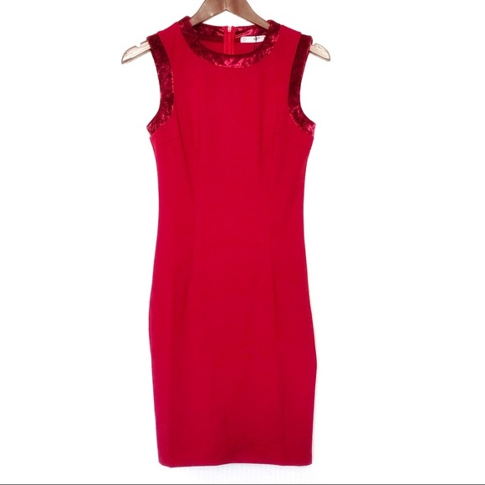 Cesaikery Red Party Shift Cocktail Dress Small NWT